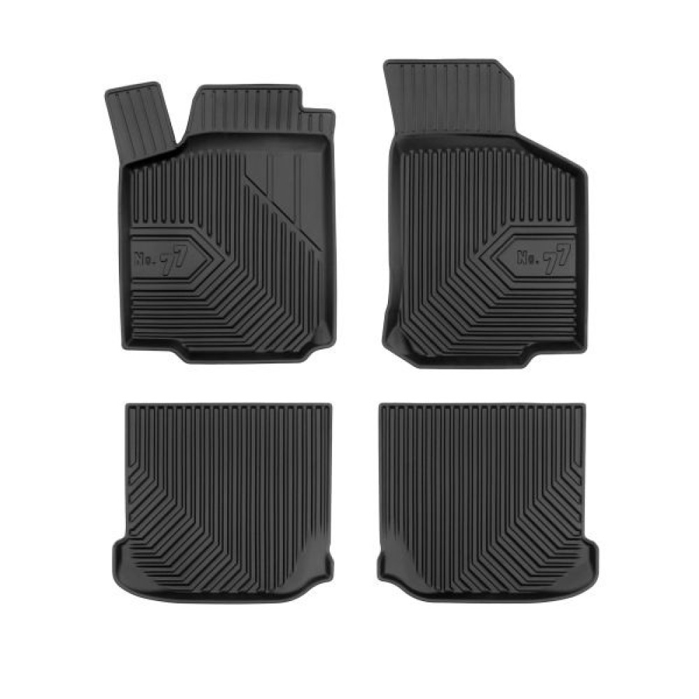 CAR RUBBER FLOOR MATS BLACK VW GOLF IV (1998-2004) NO.77 FROGUM