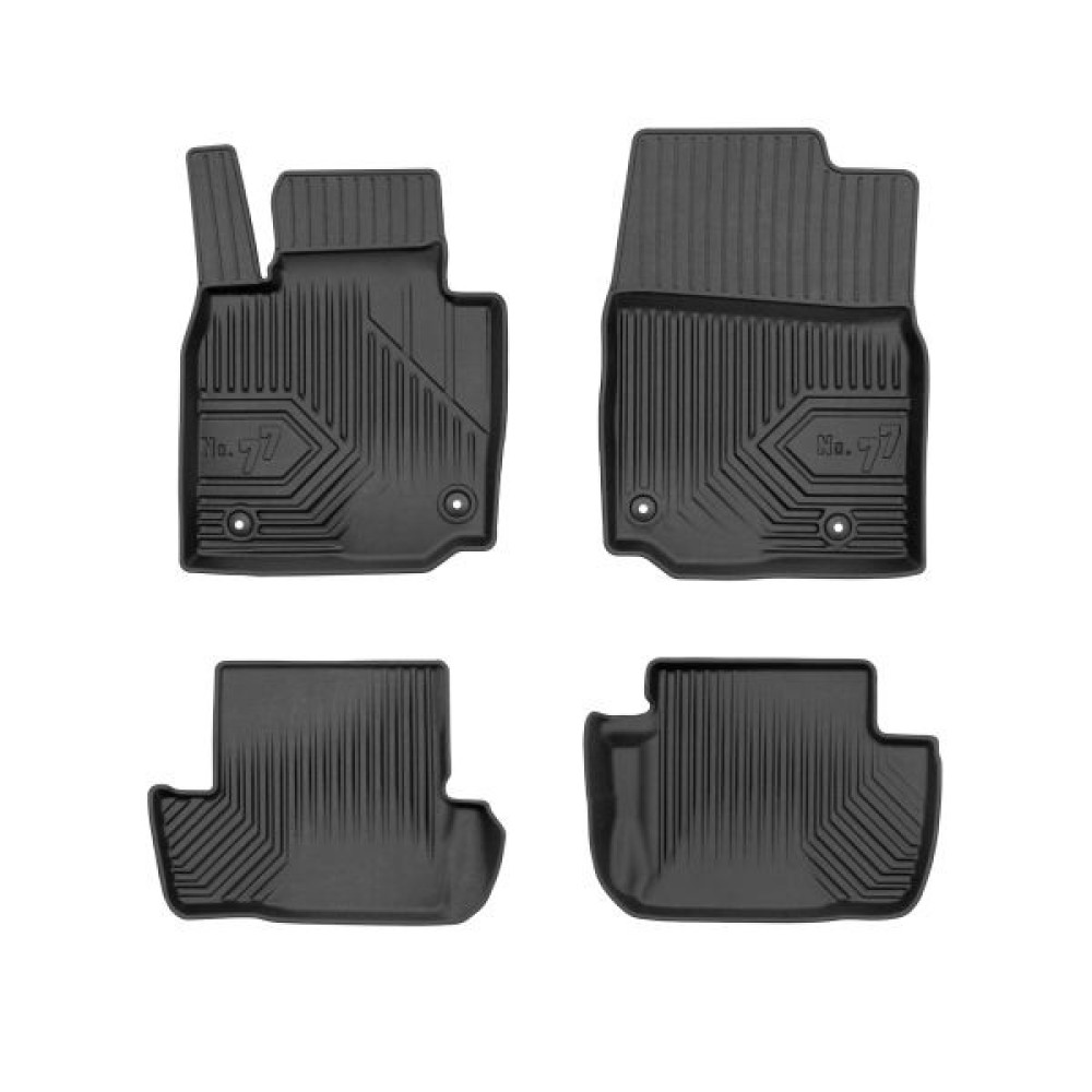 CAR RUBBER FLOOR MATS BLACK MAZDA MX-30 (2020-...) NO.77 FROGUM