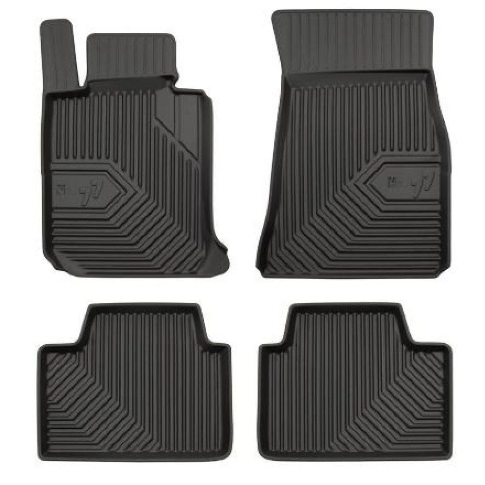 CAR RUBBER FLOOR MATS BLACK BMW 2 COUPE G42 (2022-...) NO.77 FROGUM