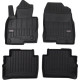 Car rubber floor mats black DODGE JOURNEY (2008-...) 3D FROGUM