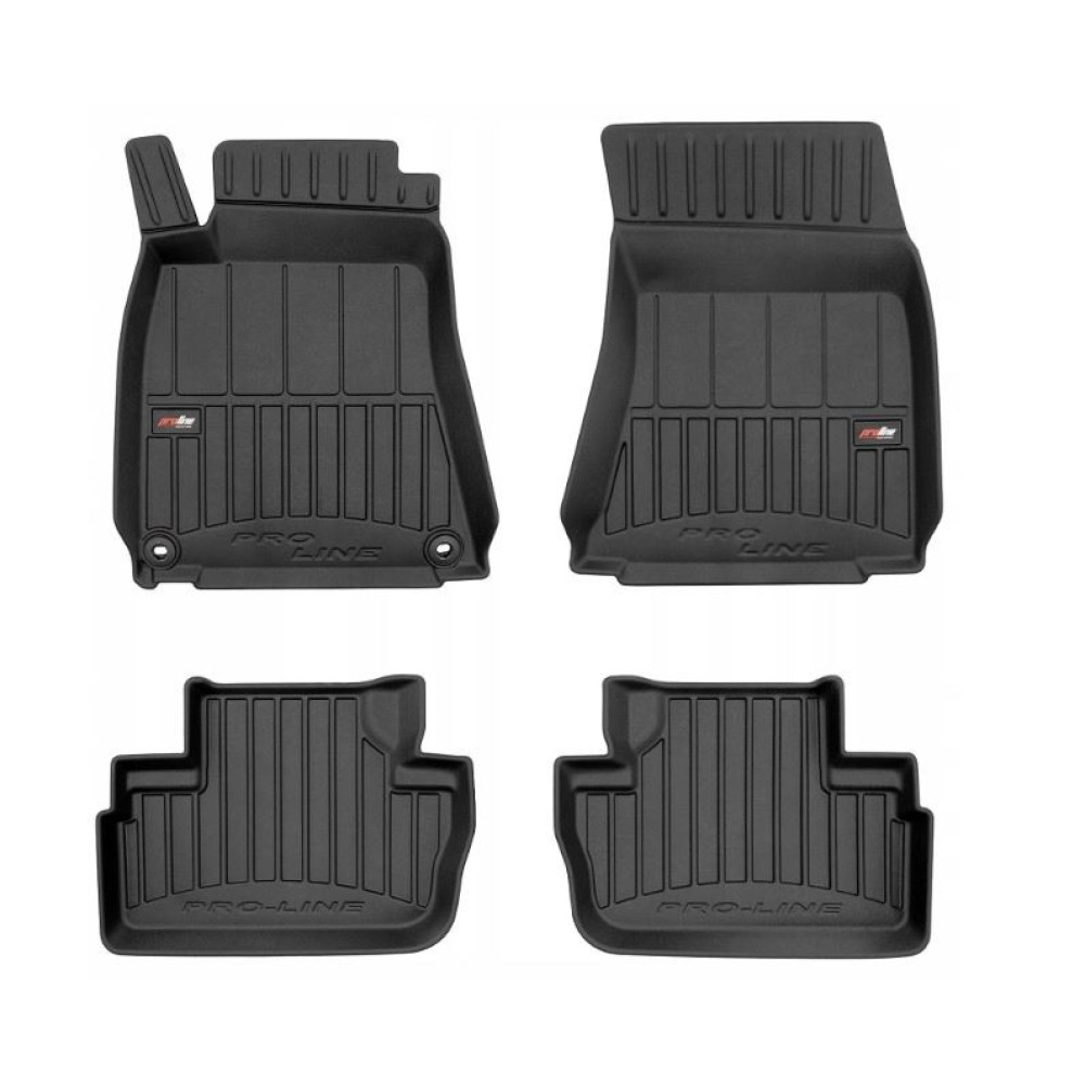 CAR RUBBER FLOOR MATS BLACK LEXUS IS II (2005-2012) 3D FROGUM