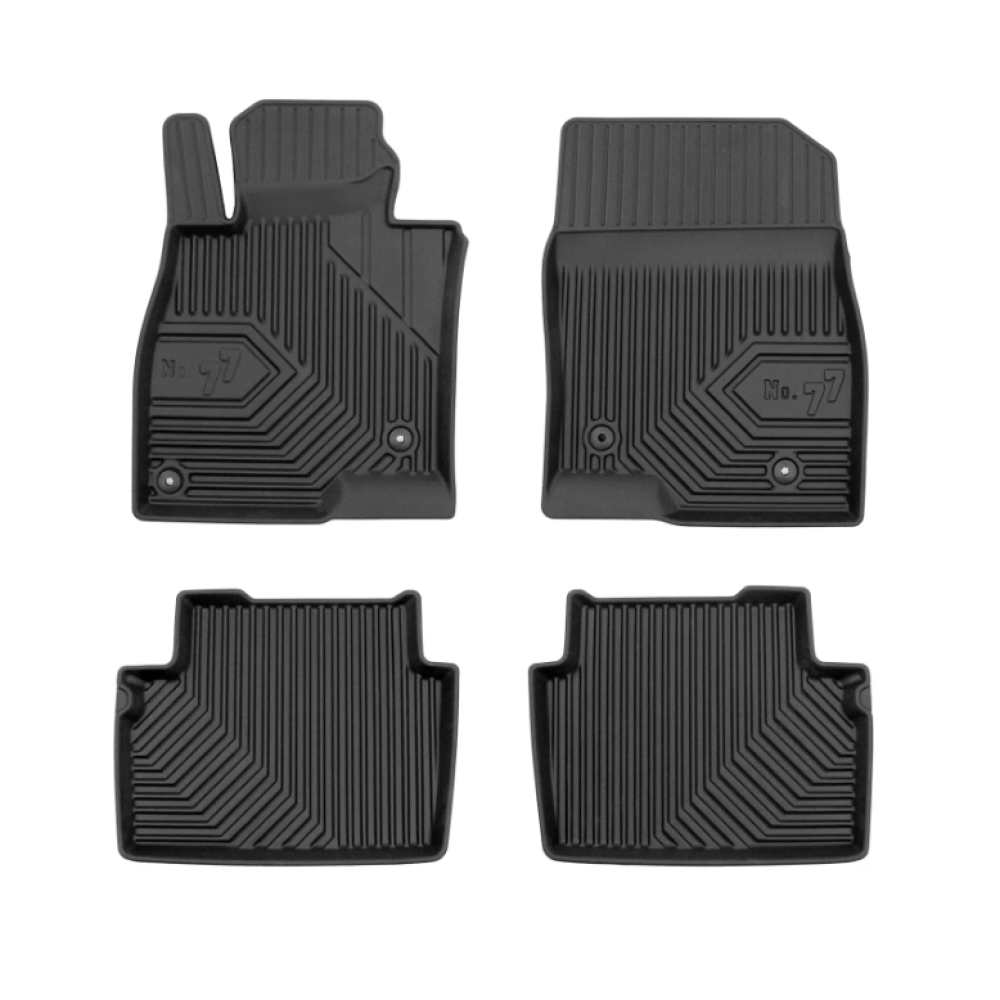CAR RUBBER FLOOR MATS BLACK MAZDA 6 SW (2013-...) NO.77 FROGUM