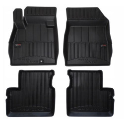 Car rubber floor mats black NISSAN MICRA (2010-2016) 3D FROGUM