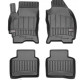 Car rubber floor mats black FORD MONDEO III (2000-2007) 3D FROGUM