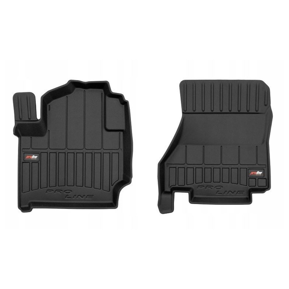 CAR RUBBER FLOOR MATS BLACK NISSAN E-NV200 (2014-...) 3D FROGUM