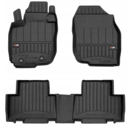CAR RUBBER FLOOR MATS BLACK TOYOTA RAV4 (2006-2012) 3D FROGUM