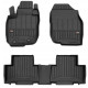 CAR RUBBER FLOOR MATS BLACK TOYOTA RAV4 (2006-2012) 3D FROGUM