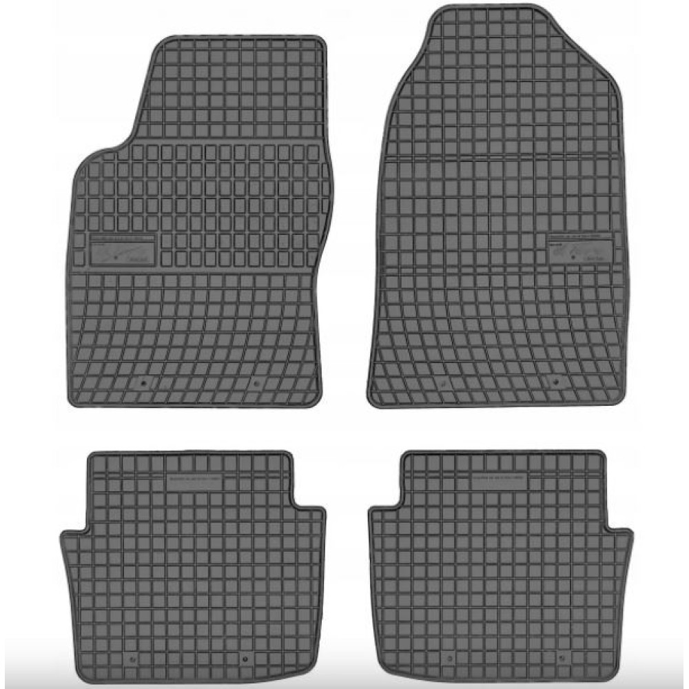 Car rubber floor mats black SAAB 9-5 (1997-2010) NEGRO