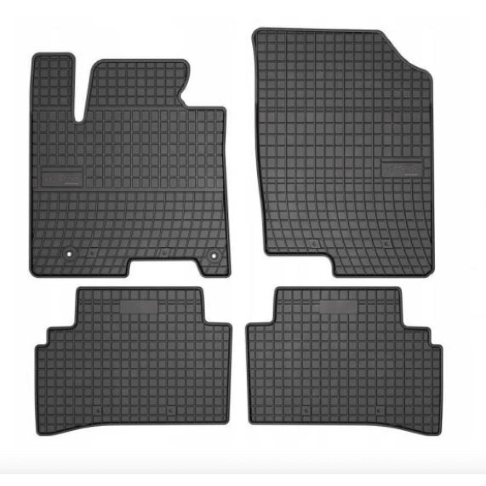 Car rubber floor mats black HYUNDAI TUCSON IV (2021-...) NEGRO