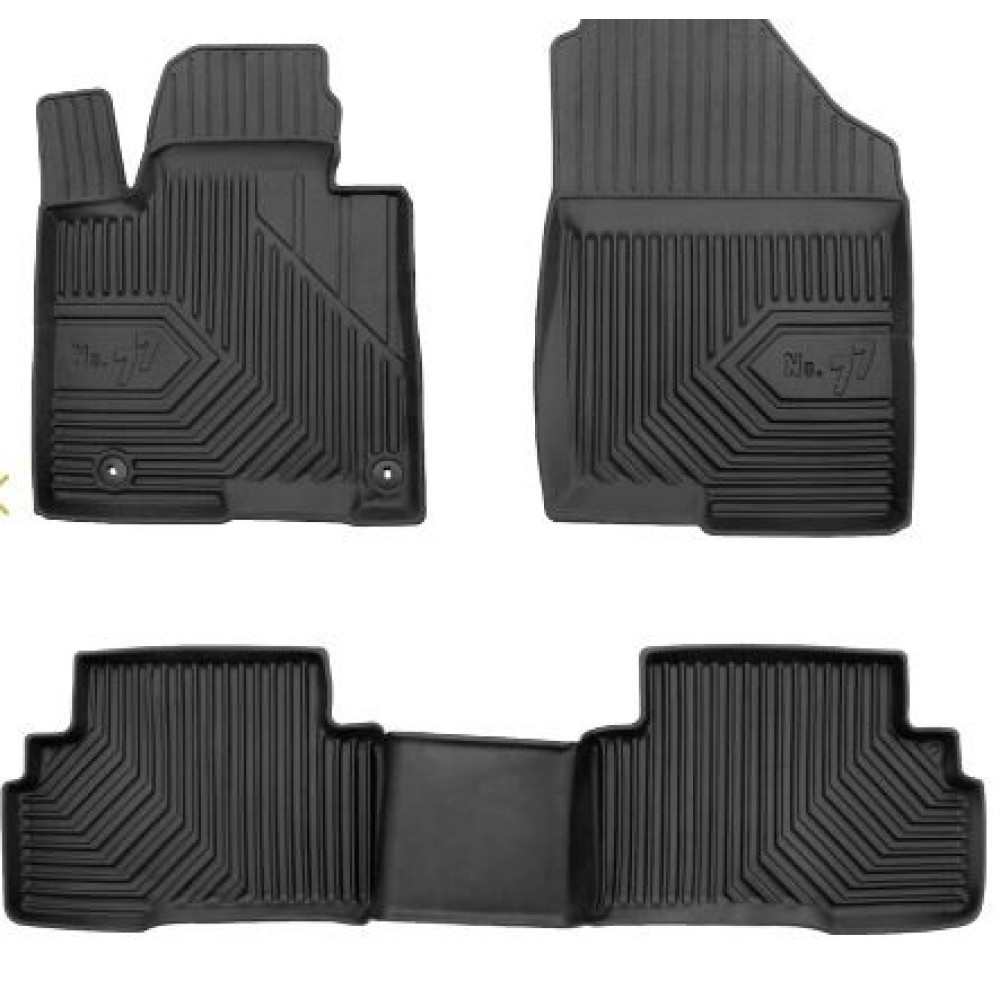 CAR RUBBER FLOOR MATS BLACK HYUNDAI TUCSON (2020-...) NO.77 FROGUM