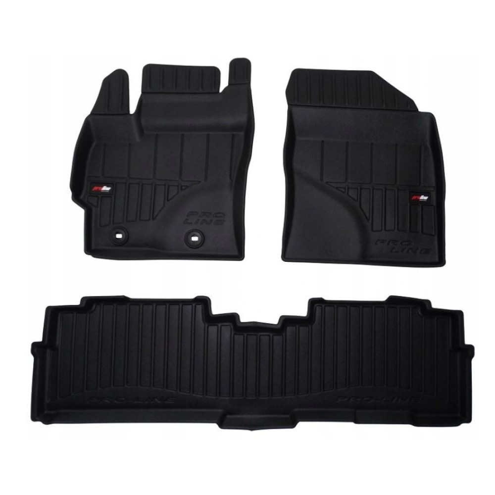 Car rubber floor mats black TOYOTA VERSO (2009-2018) 3D FROGUM