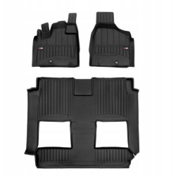 CAR RUBBER FLOOR MATS BLACK DODGE GRAND CARAVAN (2008-…) 3D FROGUM 