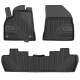CAR RUBBER FLOOR MATS BLACK PEUGEOT 5008 I (2009-2017) NO.77 FROGUM