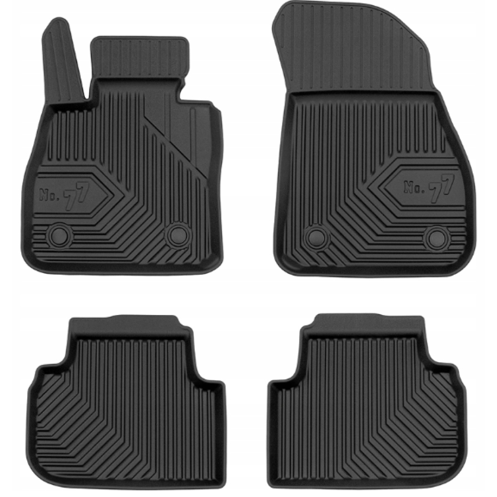 CAR RUBBER FLOOR MATS BLACK BMW 1 Serie F40 (2019-...) NO.77 FROGUM