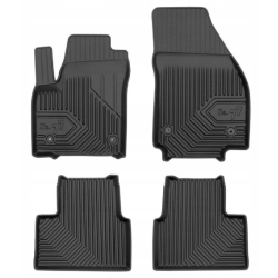 CAR RUBBER FLOOR MATS BLACK OPEL MERIVA B (2010-2017) NO.77 FROGUM