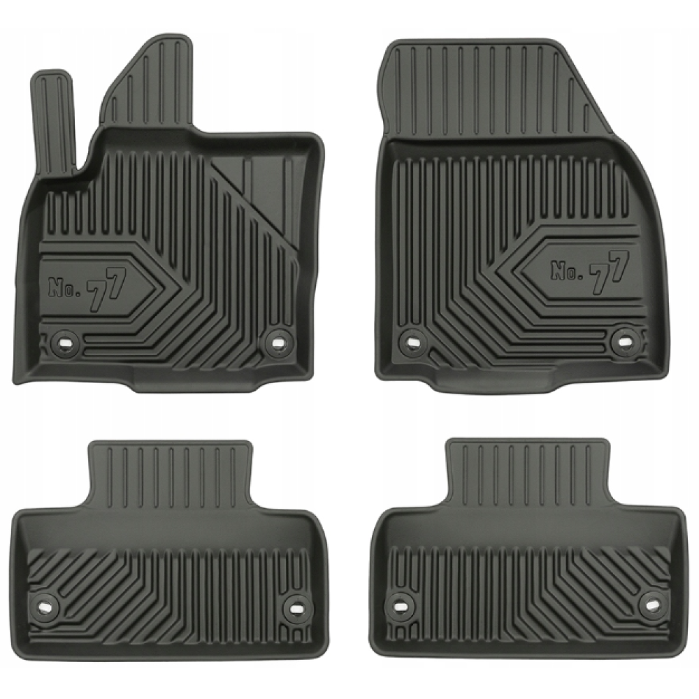 CAR RUBBER FLOOR MATS BLACK LAND ROVER RANGE ROVER EVOQUE (2011-2018) NO.77 FROGUM