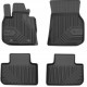 CAR RUBBER FLOOR MATS BLACK BMW X3 G01 (2017-...) NO.77 FROGUM