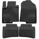CAR RUBBER FLOOR MATS BLACK HYUNDAI I20 III (2020-...) NO.77 FROGUM