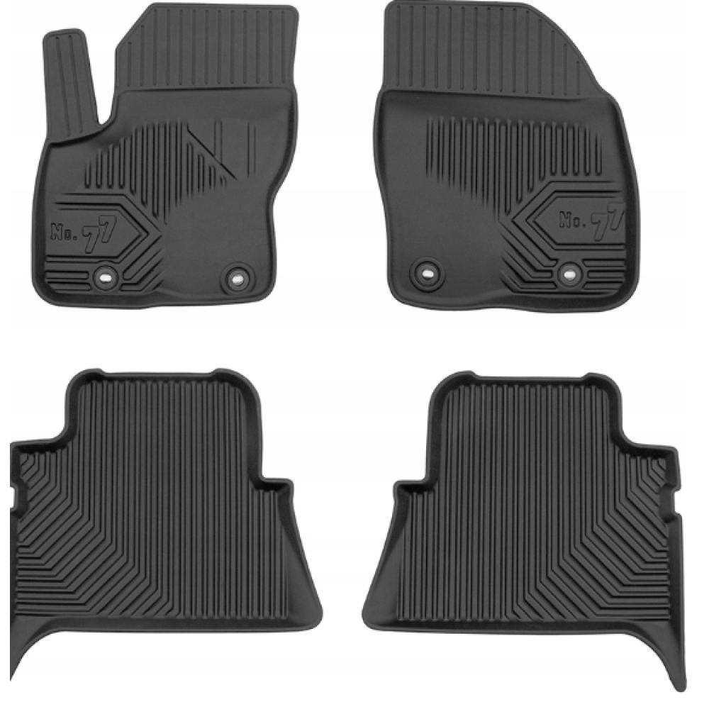 CAR RUBBER FLOOR MATS BLACK FORD KUGA I (2008-2013) NO.77 FROGUM