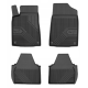 CAR RUBBER FLOOR MATS BLACK PEUGEOT 607 (1999-2010) NO.77 FROGUM