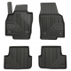 CAR RUBBER FLOOR MATS BLACK SEAT ARONA (2017-...) NO.77 FROGUM