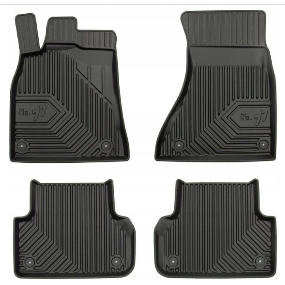 CAR RUBBER FLOOR MATS BLACK AUDI A5 Sportback (2009-2016) NO.77 FROGUM