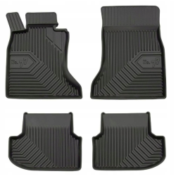 CAR RUBBER FLOOR MATS BLACK BMW 5 F10/F11 Facelift Xdrive (2013-2017) NO.77 FROGUM
