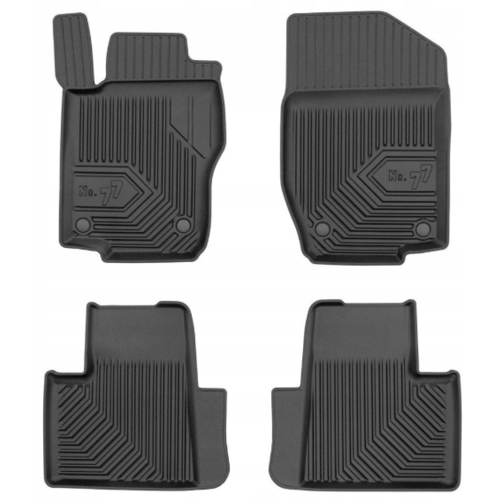 CAR RUBBER FLOOR MATS BLACK MB GL-KLASS X164 (2006-2012) NO.77 FROGUM