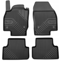 CAR RUBBER FLOOR MATS BLACK VOLKSWAGEN T-CROSS (2018-...) NO.77 FROGUM