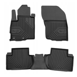 ALFOMBRILLAS DE GOMA PARA COCHE MITSUBISHI OUTLANDER II (2006-2012) NEGRAS N.º 77 FROGUM