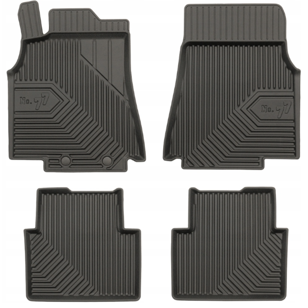 CAR RUBBER FLOOR MATS BLACK MB A-CLASS W169 (2004-2012) NO.77 FROGUM