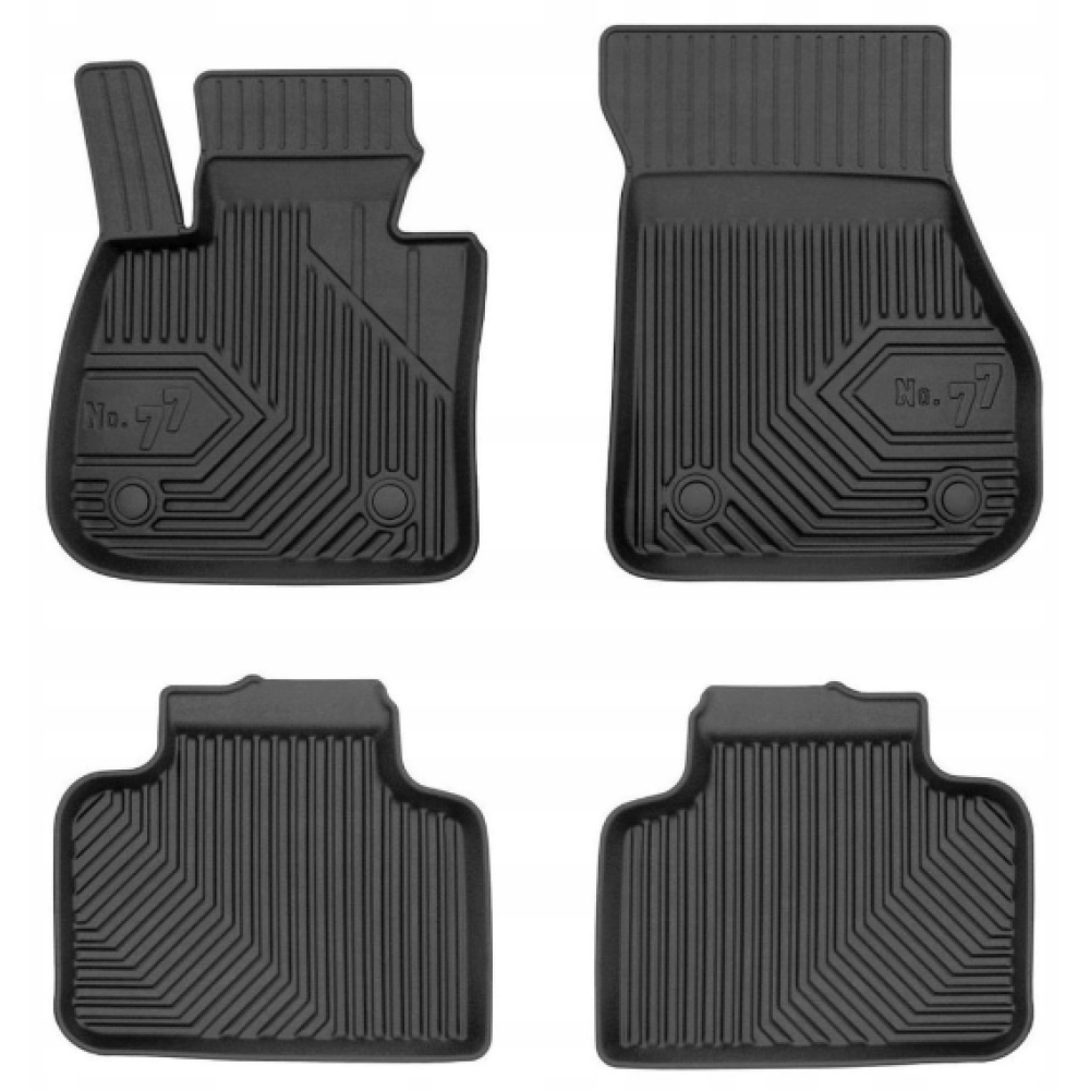 CAR RUBBER FLOOR MATS BLACK MINI COUNTRYMAN II (2017-...) NO.77 FROGUM