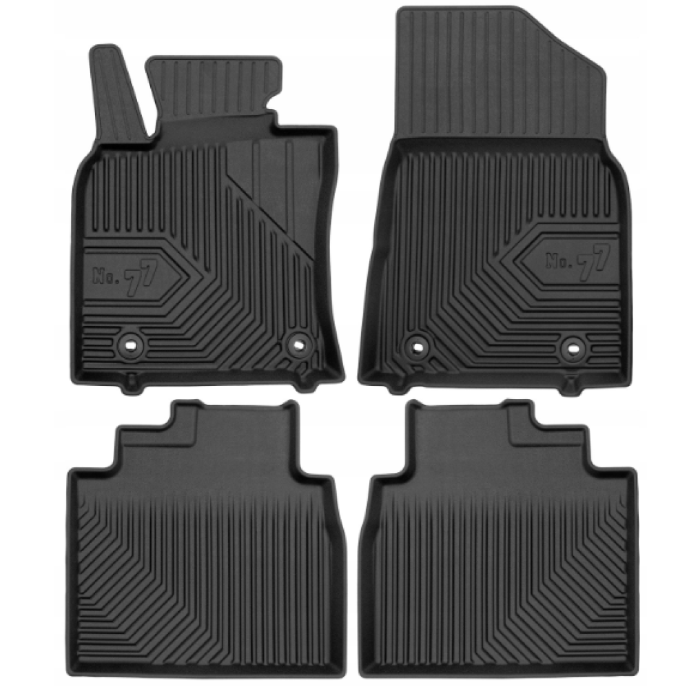 CAR RUBBER FLOOR MATS BLACK LEXSUS GS IV (2012-2020) NO.77 FROGUM