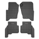 CAR RUBBER FLOOR MATS BLACK LAND ROVER DISCOVERY III / IV (2004-2015) NEGRO