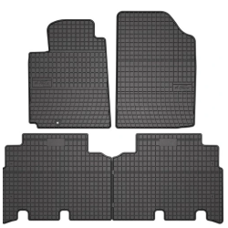 CAR RUBBER FLOOR MATS BLACK TOYOTA YARIS VERSO (1999-2005) NEGRO 