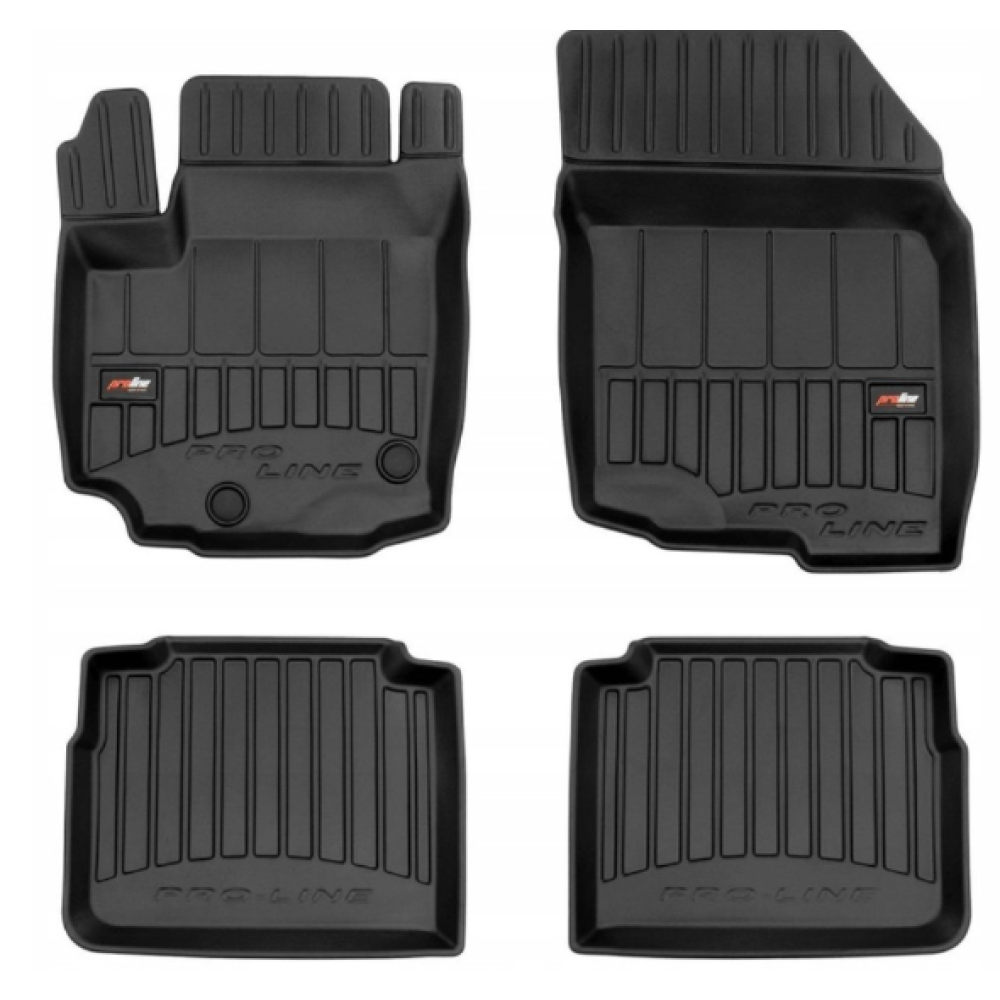CAR RUBBER FLOOR MATS BLACK SUZUKI S-CROSS III (2021-…)  3D FROGUM