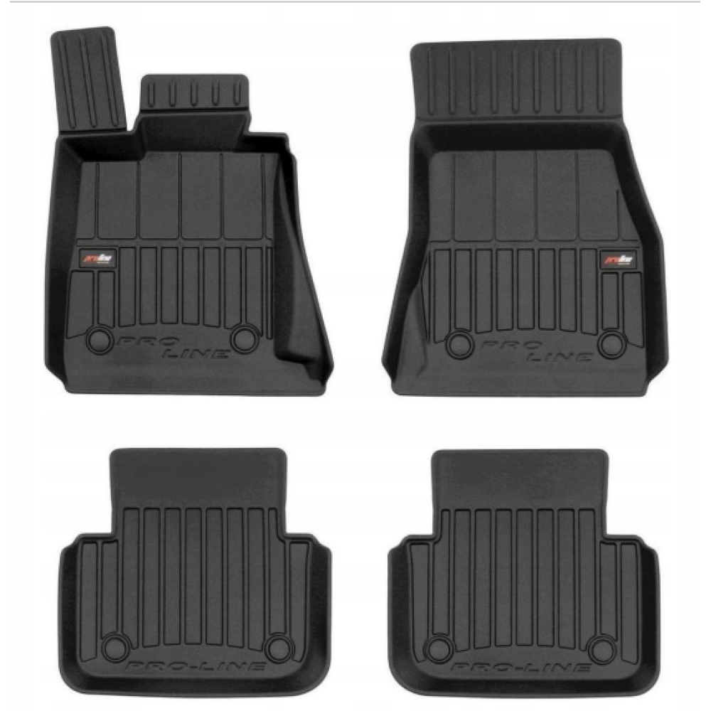 Car rubber floor mats black BMW 8 Gran Coupe G16 (2019-...) 3D FROGUM