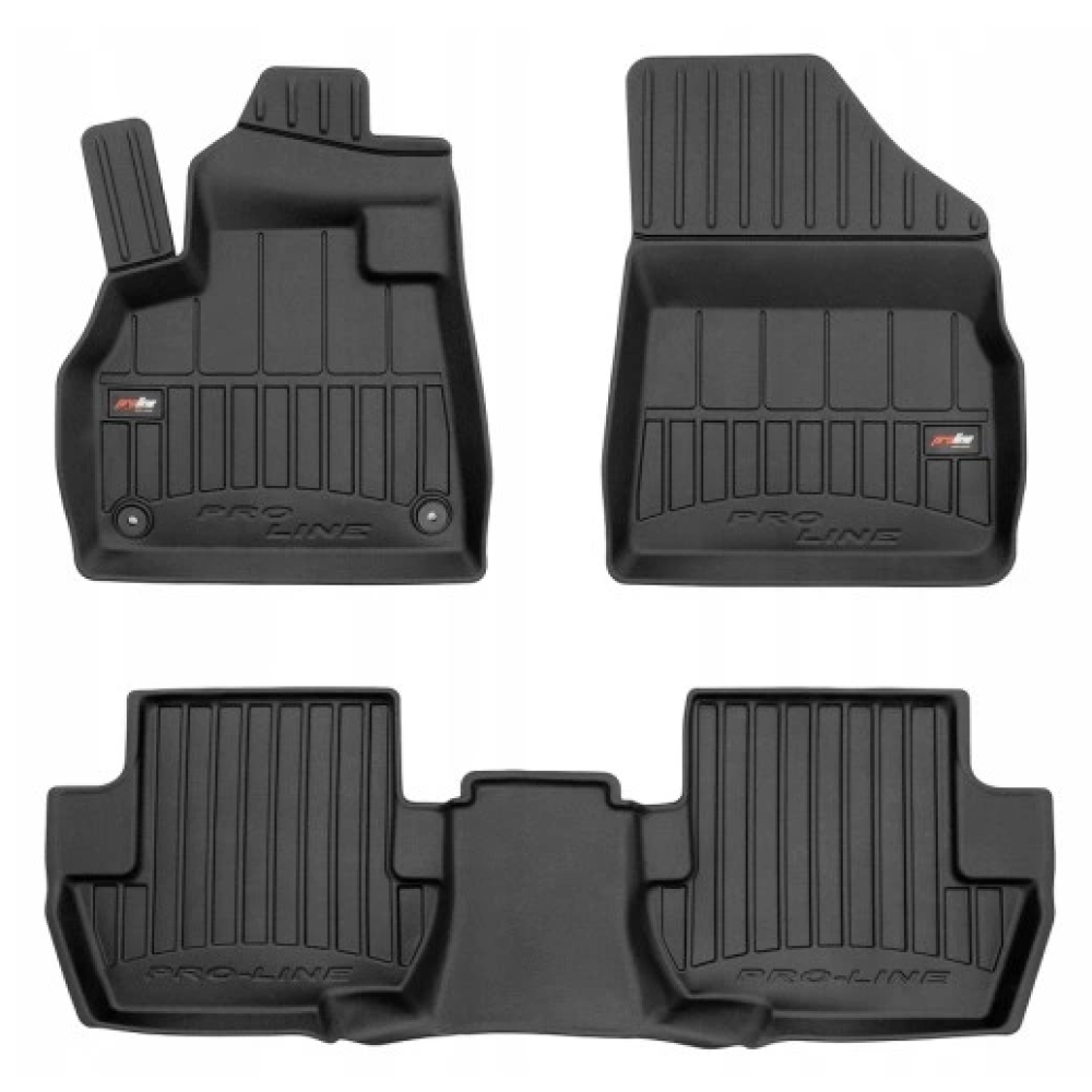 CAR RUBBER FLOOR MATS BLACK CITROEN DS5 (2011-2018) 3D FROGUM