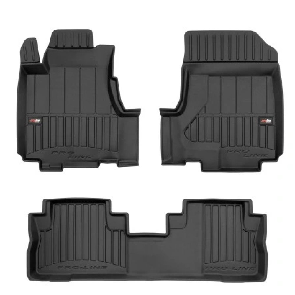 ALFOMBRILLAS DE GOMA PARA COCHE HONDA CR-V (2007-2012) NEGRAS 3D FROGUM