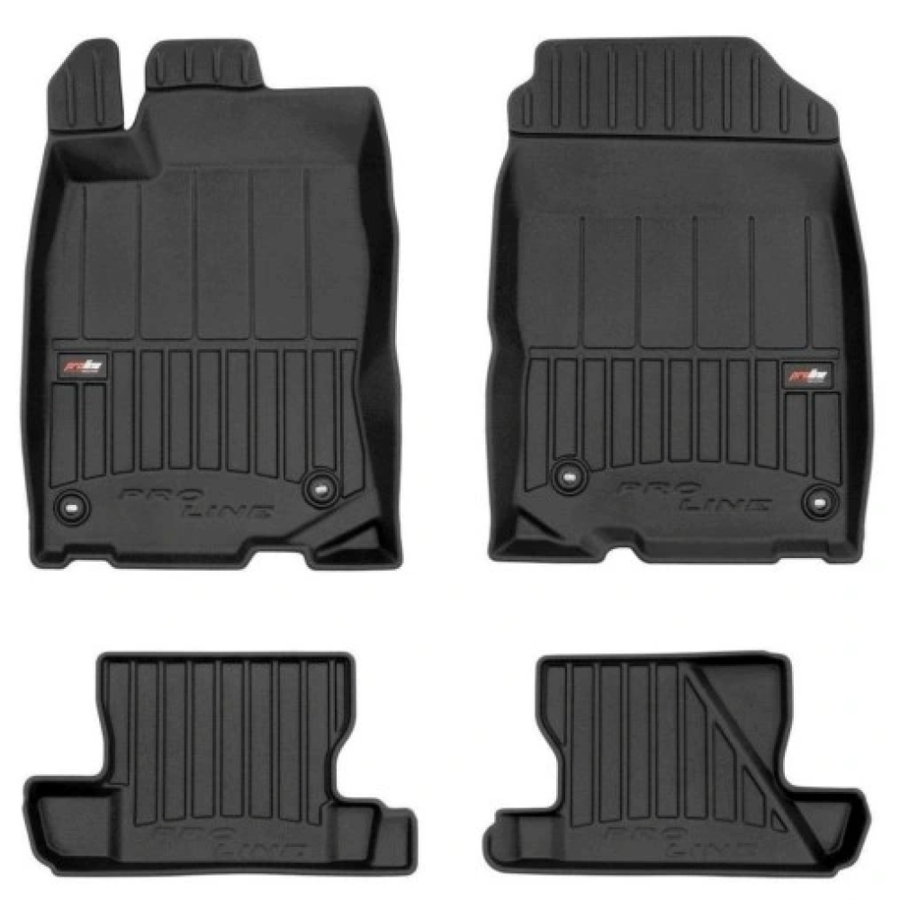 Car rubber floor mats black HONDA CR-Z (2010-2016) 3D FROGUM