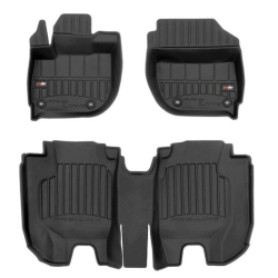 Car rubber floor mats black HONDA HR-V II (2015-...) 3D FROGUM