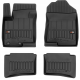 Car rubber floor mats black HYUNDAI Bayon (2021-...) 3D FROGUM