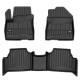 Car rubber floor mats black HYUNDAI KONA ELECTRIC (2018-...) 3D FROGUM