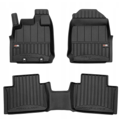CAR RUBBER FLOOR MATS BLACK ISUZU D-MAX (2020-…) 3D FROGUM 
