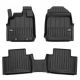 CAR RUBBER FLOOR MATS BLACK ISUZU D-MAX (2020-…) 3D FROGUM 