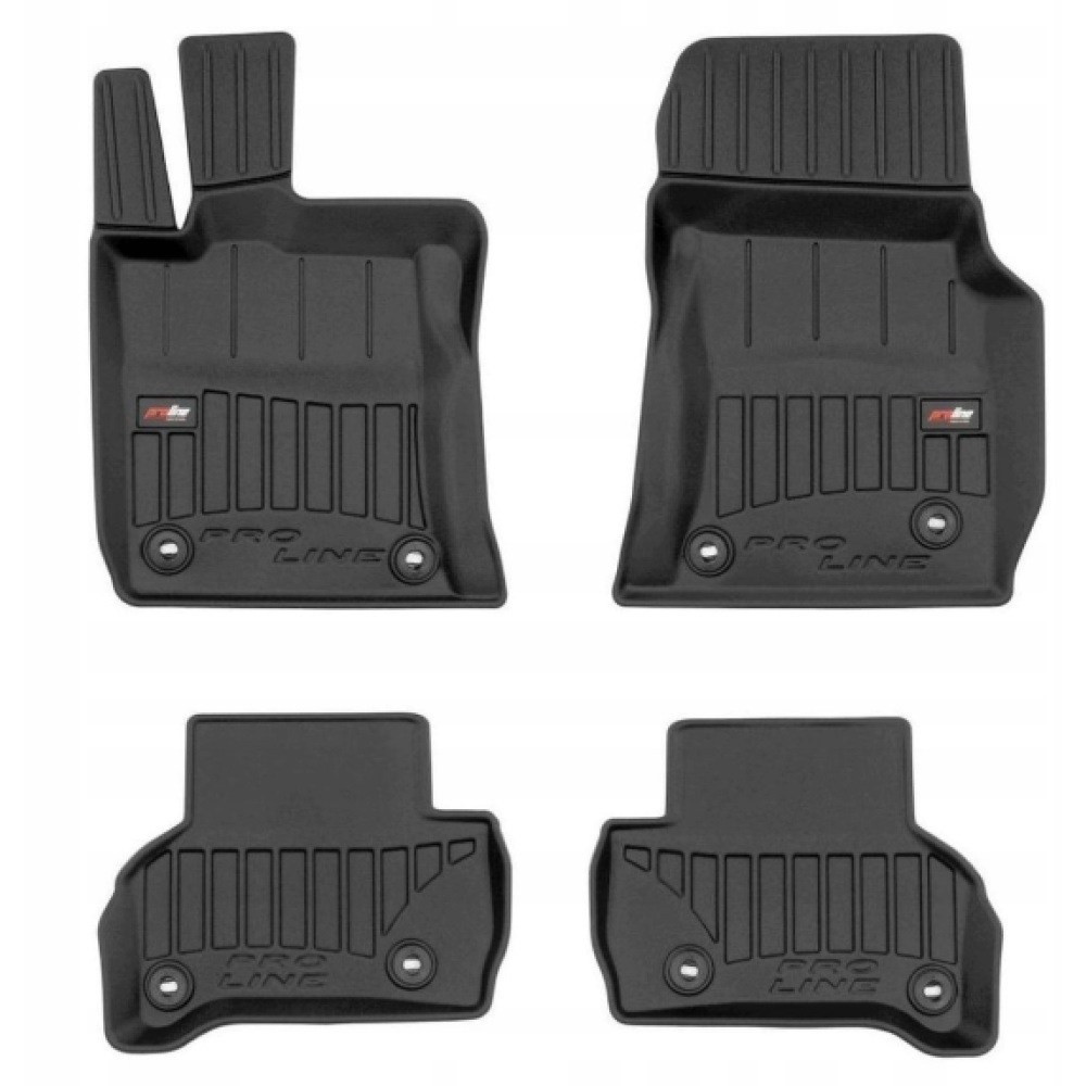 Car rubber floor mats black JAGUAR XE (2015-...) 3D FROGUM