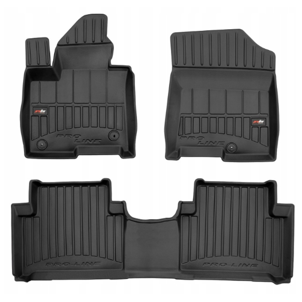 CAR RUBBER FLOOR MATS BLACK KIA SORENTO HYbrid (2020-…) 3D FROGUM 
