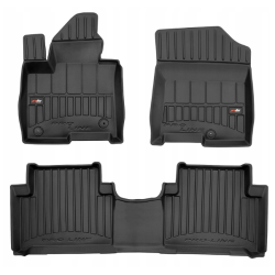 CAR RUBBER FLOOR MATS BLACK KIA SORENTO HYbrid (2020-…) 3D FROGUM 