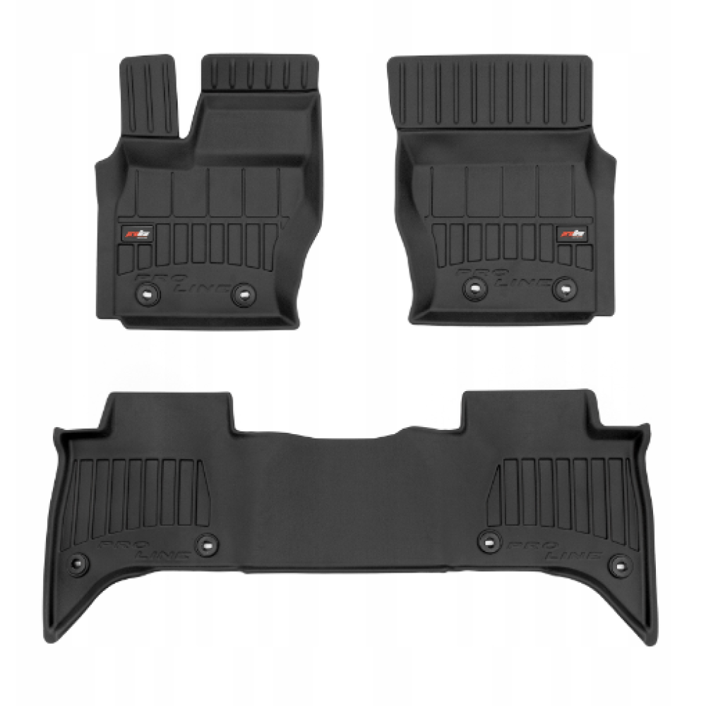 Car rubber floor mats black LAND ROVER RANGE ROVER (2012-...) 3D FROGUM
