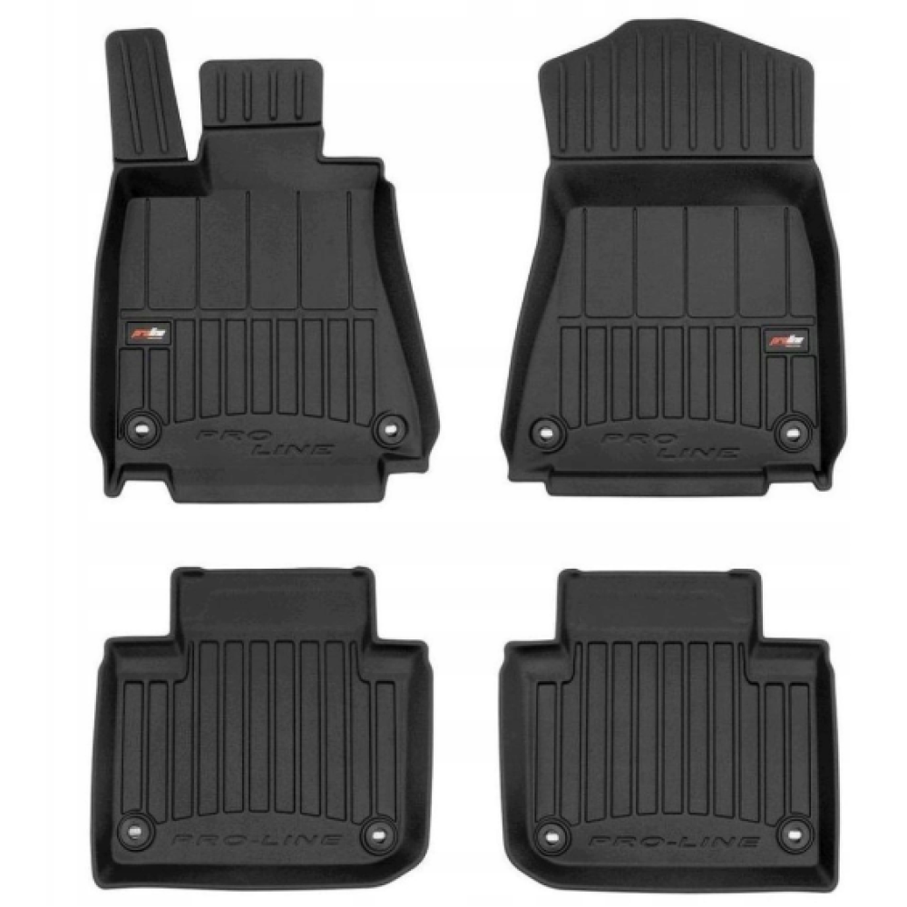 Car rubber floor mats black LEXUS GS (2012-2018) 3D FROGUM